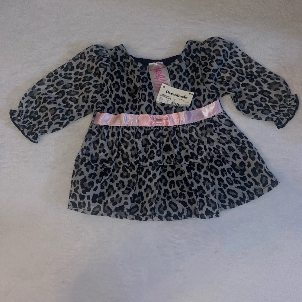 Granimals Baby Girl Animal Print Newborn Top Long Sleeve